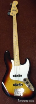USED Fender Mexican Jazz Bass 3tone sunburst w/ Babics upgrade bridge
