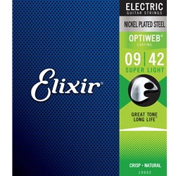 Elixir Nanoweb Electric Guitar Strings, 9-42