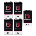 D'addario 9v Tour Grade Batteries - 5 Pack