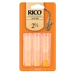 Rico by D'Addario Alto Sax Reeds, Strength 2.5, 3-pack