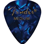 Fender 351 Medium Celluloid Picks, Blue Moto