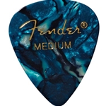 Fender 351 Celluloid Pick, Ocean Turquoise, 12 Pack