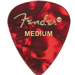 Fender 351 Celluliod Picks, Red Moto, Medium, 12-Pack