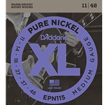 D'Addario EPN115 Pure Nickel Electric Guitar Blues/Jazz Electric Guitar Strings