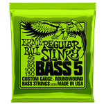 Ernie Ball Regular Slinky Nickelwound 5 String Bass Set, 45-130
