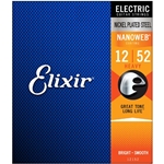 Elixir Nanoweb Electric Guitar Strings, 12-52