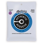 Martin MA535 Authentic Acoustic SP Phosphor Bronze Acoustic Guitar Strings - Custom Light (.11 - .52)