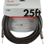 Fender Professional Series Instrument Cable, Straight/Straight, 25', Black