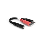 Hosa YMR-197 Stereo Breakout, 3.5mm TRSF to Dual RCA