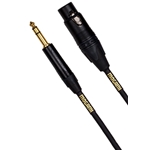 Mogami Gold TRS to Female XLR Cable; 20 ft