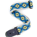 D'Addario Woven Guitar Strap, Latin Tile Art, Blue,T20S1504