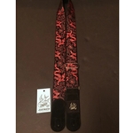 Jaykco Red Dragon on Black Guitar Strap