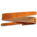 Taylor 2.5" Embroidered Suede Guitar Strap, Honey Gold