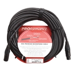 Proformance USA XLR Mic Cable, 50 FT, XLR M-F