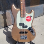 Fender Player Mustang PJ Bass, Firemist Gold