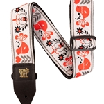 Ernie Ball Jacquard Guitar Strap Red Bird Winter