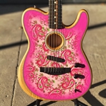 Fender Acoustasonic Telecaster, Pink Paisley
