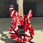 EVH Stripe Series, Red with Black Stripes