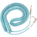 Original Series Coil Cable, Straight-Angle, 30' , Daphne Blue