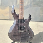 USED ESP LTD F-100FM See Thru Black Electric Guitar