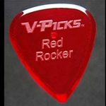 V-Picks Red Rocker Guitar Pick, Single