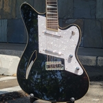 Used Eastwood Surfcaster Semi-Hollow Electric, Black