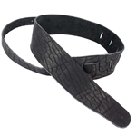 Henry Heller American Buffalo 2.5" Leather Strap, Black