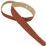 Henry Heller Capri 2.5" Suede Strap with Nubuck Backing, Rust