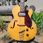 Used 1958 Harmony H-65 Hollow Body Natural with Original Case