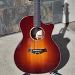 Used 2012 Taylor Custom GA Macassar/Sitka Grand Auditorium Acoustic-Electric With Case