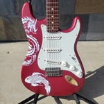 Used 2004 Fender Standard Stratocaster Satin Rosewood Fingerboard, Candy Apple Red