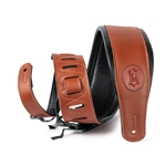 Levy's  3" Signature Series Garment Leather Guitar Strap With Foam Padding And Garment Leather
Backing.