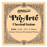 D'Addario J4506 Pro-Arte Nylon Classical Guitar Single String, Normal Tension, Sixth String