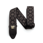 Classic Jacquard Guitar Strap/Bass Strap - Regal Black