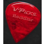 Rockstar Guitar Pick Red Swirl