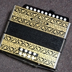 Used Hohner Vienna Model 2915 2-Row 8-Bass 21-Treble Button Diatonic Accordion