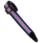 HH 2" Tort-O Herringbone Cotton Black w/Red, White & Blue