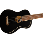Fender Avalon Tenor Ukulele, Walnut Fingerboard, Black