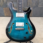Used PRS SE Hollowbody II Piezo Peacock Blue with Hard Case