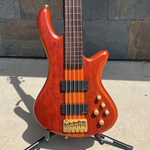 Used 2006 Schecter Stiletto Studio-5 FL Active Fretless 5-String Bass Honey Satin
