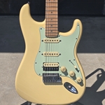 Used 2008 Femder American Deluxe Stratocaster Vintage White