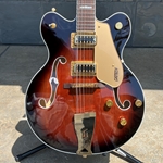Used Gretsch G5422G 12 string Single Barrel Burst Semi Hollow Electric with Hard Case