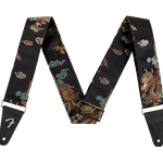 Fender Satin Dragon Strap, Black