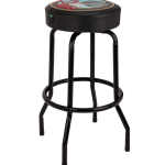 Fender® Guitars & Amps Pick Pouch Barstool, Black/Black, 30"