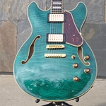 Ibanez AS93FM Semi-Hollowbody Electric, Transparent Moss Green