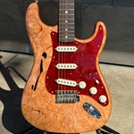 Used Fender Custom Shop Artisan Maple Burl Thinline Stratocaster