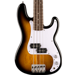 Squier Mini Precision Bass®, Laurel Fingerboard, White Pickguard, 2-Color Sunburst