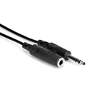 Hosa HPE-310 Headphone Extension Cable, 1/4in TRS to 1/4 TRS, 10ft