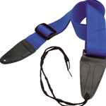 On-Stage GSA10BL Guitar Strap with Leather Ends (Blue)
