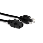 Hosa PWC-148 Power Cord, IEC C13 to NEMA 5-15P, 8ft